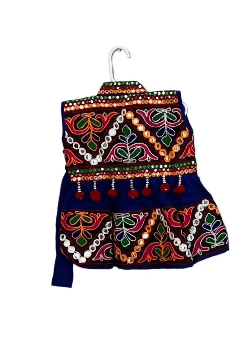 NWOT Multicolor Boho Moroccan‎ Dress Mirrored Sequins Embroidered 2T